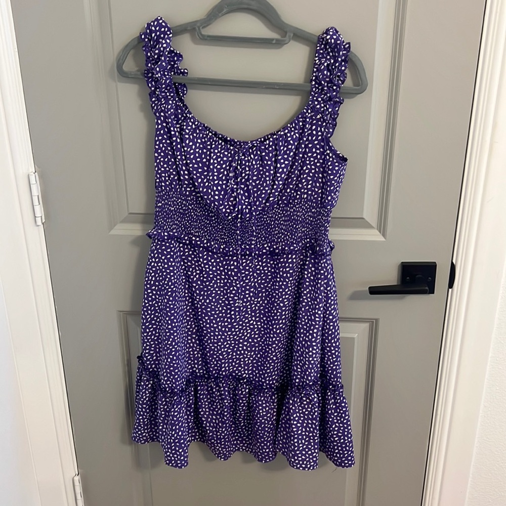 Yobecho Womens summer ruffle sleeve dress